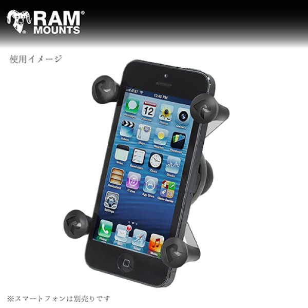 ラムマウント Xグリップ スマートフォン用 テザー付 RAM MOUNTS RAM