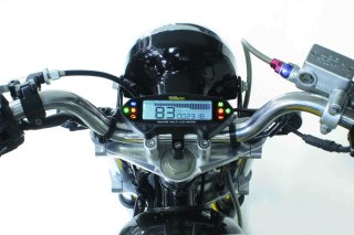 TAKEGAWA Compact LCD fuel meter (external power supply drive type) ／ SP武川  コンパクトLCDフュ-エルメーター(外部電源駆動式) - TOKYOPARTS